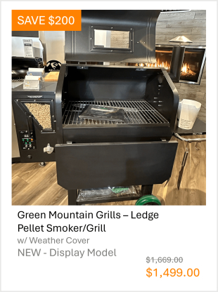 GMG Ledge Pellet Grill Demo Clearance Sale